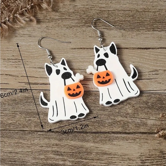 Ghost Costume Dog With Bone - Picture 2 of 2